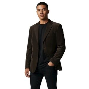 H&M Sports Blazer 38R Corduroy Chocolate Brown Men's Blazer